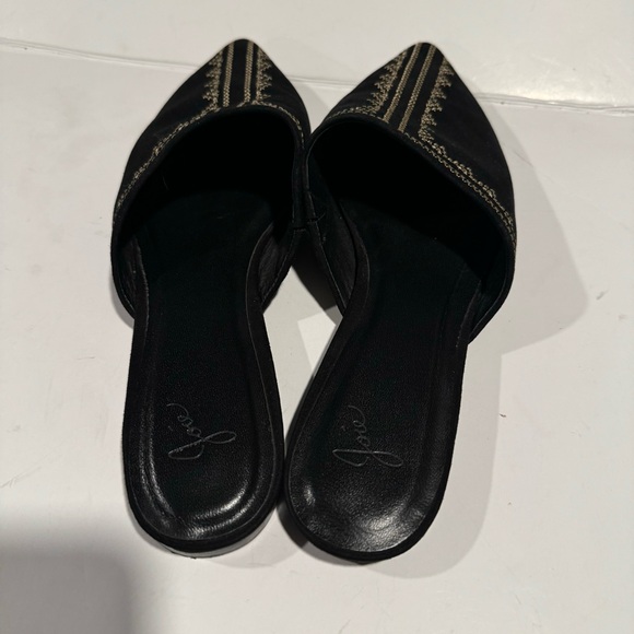 Joie Adia Mules Embroidered Pointed Toe Flats Shoes Size 37 - Picture 10 of 12